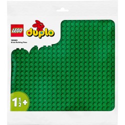 LEGO DUPLO Base Verde, Tavola Classica per Mattoncini, Piattaforma Giocattolo, Superfice di Costruzione per Bambini e Ragazzi, 1