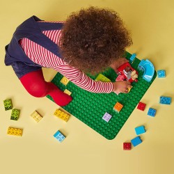 LEGO DUPLO Base Verde, Tavola Classica per Mattoncini, Piattaforma Giocattolo, Superfice di Costruzione per Bambini e Ragazzi, 1