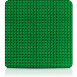 LEGO DUPLO Base Verde, Tavola Classica per Mattoncini, Piattaforma Giocattolo, Superfice di Costruzione per Bambini e Ragazzi, 1