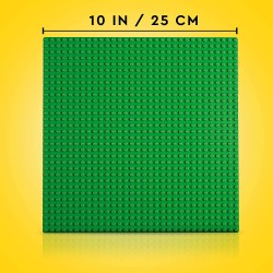 LEGO Classic Base Verde, Tavola per Costruzioni Quadrata con 32x32 Bottoncini, Piattaforma Classica per Mattoncini per Costruire