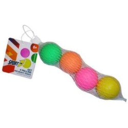 Palline Fluo x Racchettoni 4 pz - 704100036