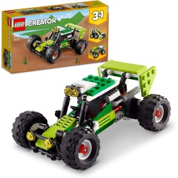 LEGO Creator 3in1 Buggy Fuoristrada, Set di Macchine Giocattolo, Escavatore, Veicolo Multiterreno, Giochi per Bambini dai 7 Anni