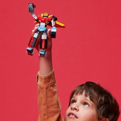 LEGO Creator 3in1 Super Robot, Set di Costruzioni in Mattoncini, Aereo e Drago Giocattolo per Bambini dai 6 Anni in su, con Part