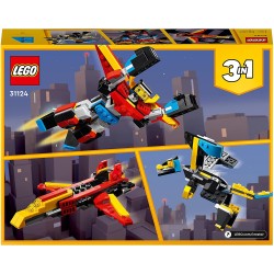 LEGO Creator 3in1 Super Robot, Set di Costruzioni in Mattoncini, Aereo e Drago Giocattolo per Bambini dai 6 Anni in su, con Part