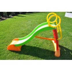 Sport1 - Scivolo con 5 gradini Slide Multicolore 180x78x110h. Portata max. 50kg - 705500006