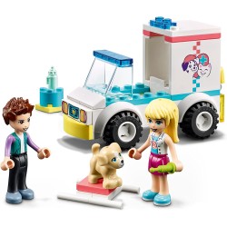 LEGO Friends Ambulanza della Clinica Veterinaria, Set Soccorso Amici Animali, Giocattolo per Bambini dai 4 Anni in su, 41694