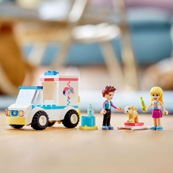 LEGO Friends Ambulanza della Clinica Veterinaria, Set Soccorso Amici Animali, Giocattolo per Bambini dai 4 Anni in su, 41694