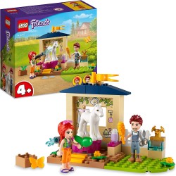 LEGO Friends Stalla di Toelettatura dei Pony, Set con Cavallo Giocattolo e Mini Bamboline Mia e Daniel, Giochi per Bambini Creat