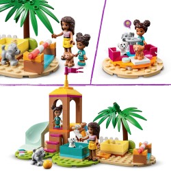 LEGO Friends Il Parco Giochi dei Cuccioli, Giocattolo con Scivolo e Mini Bamboline, Set per Bambini dai 5 Anni in su, 41698