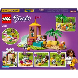 LEGO Friends Il Parco Giochi dei Cuccioli, Giocattolo con Scivolo e Mini Bamboline, Set per Bambini dai 5 Anni in su, 41698