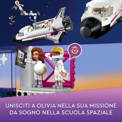 LEGO Friends L’Accademia dello Spazio di Olivia, Giochi Educativi per Bambini dai 8 Anni in su, Set con Astronauta e Razzo Spazi