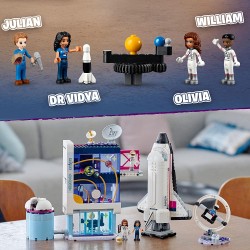 LEGO Friends L’Accademia dello Spazio di Olivia, Giochi Educativi per Bambini dai 8 Anni in su, Set con Astronauta e Razzo Spazi