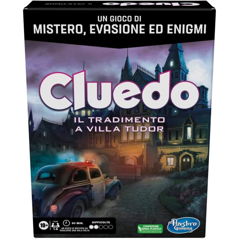 Hasbro Gaming - Cluedo Escape, Il Tradimento a Villa Tudor, un gioco di mistero, evasione ed enigmi, F56991030