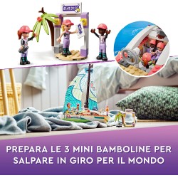 LEGO Friends L’Avventura in Barca a Vela di Stephanie, Set di Costruzioni con Imbarcazione Giocattolo, Giochi per Bambini dai 7 