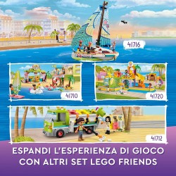 LEGO Friends L’Avventura in Barca a Vela di Stephanie, Set di Costruzioni con Imbarcazione Giocattolo, Giochi per Bambini dai 7 