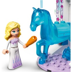 LEGO Disney Elsa e La Stalla Di Ghiaccio Di Nokk, Idea Regalo per Bambini dai 4 Anni in su con Mini Bambolina e Cavallo Giocatto