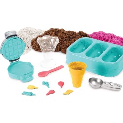 Spin Master - Kinetic Sand Playset Gelati Deliziosi, Sabbia Cinetica, 6059742