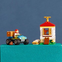 LEGO City Il Pollaio, Set con Animali, Nido per Galline e Uova Fresche, Fuoristrada e Fattoria Giocattolo, Giochi per Bambini da