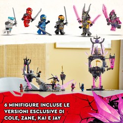 LEGO Ninjago Il Tempio del Re dei Cristalli, Set Serie TV Crystallized, Playset con Minifigure, Giochi per Bambini da 8 Anni in 