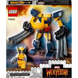 LEGO Marvel Armatura Mech Wolverine, Mattoncini Creativi con Action Figure, Giochi per Bambini dai 7 Anni in su, 76202