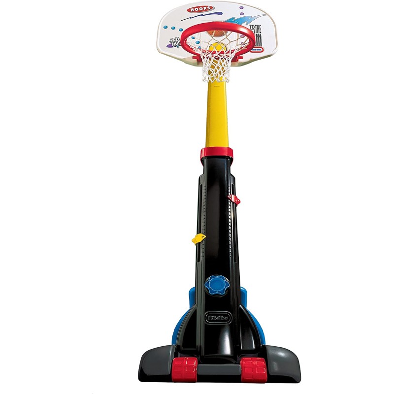 Little Tikes Easy Store - Set da basket con ruote - Divertimento estivo all aperto - Altezza regolabile - Include un pallone