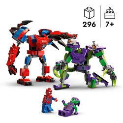 LEGO Super Heroes Battaglia tra i Mech di Spider-Man e Goblin, Action Figure della Marvel, Costruzioni Giocattolo per Bambini da