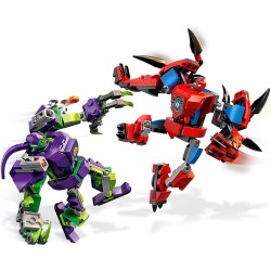 LEGO Super Heroes Battaglia tra i Mech di Spider-Man e Goblin, Action Figure della Marvel, Costruzioni Giocattolo per Bambini da