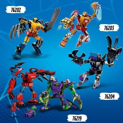 LEGO Super Heroes Battaglia tra i Mech di Spider-Man e Goblin, Action Figure della Marvel, Costruzioni Giocattolo per Bambini da