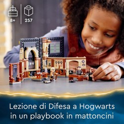 LEGO Harry Potter Lezione di Difesa a Hogwarts, Libro di Magia, Regalo da Collezione con il Professor Moody, Giochi Playbook Por