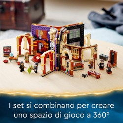 LEGO Harry Potter Lezione di Difesa a Hogwarts, Libro di Magia, Regalo da Collezione con il Professor Moody, Giochi Playbook Por