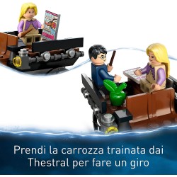 LEGO Harry Potter Thestral e Carrozza di Hogwarts, Set con Cavallo Giocattolo Alato e 2 Minifigure, Giochi per Bambini dai 7 Ann