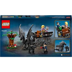 LEGO Harry Potter Thestral e Carrozza di Hogwarts, Set con Cavallo Giocattolo Alato e 2 Minifigure, Giochi per Bambini dai 7 Ann