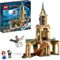 LEGO Harry Potter Cortile di Hogwarts: il Salvataggio di Sirius, Castello Giocattolo e l’Ippogrifo Fierobecco, Giochi per Bambin