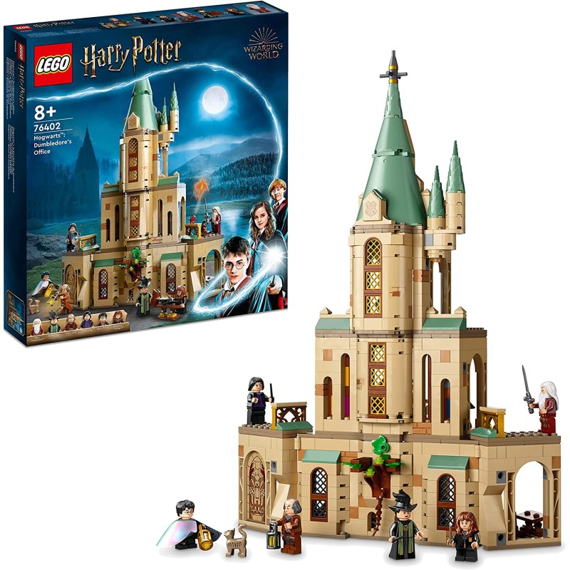 LEGO Harry Potter Hogwarts: Ufficio di Silente, Set Modulare Castello Giocattolo, Cappello Parlante e Spada di Grifondoro, Gioch