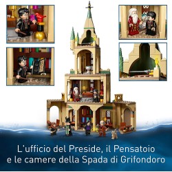 LEGO Harry Potter Hogwarts: Ufficio di Silente, Set Modulare Castello Giocattolo, Cappello Parlante e Spada di Grifondoro, Gioch