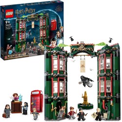 LEGO Harry Potter Ministero della Magia, Modellino da Costruire Modulare, 12 Minifigure 3 con Funzione di Trasformazione, Giochi