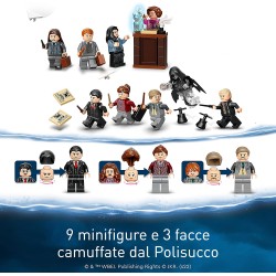 LEGO Harry Potter Ministero della Magia, Modellino da Costruire Modulare, 12 Minifigure 3 con Funzione di Trasformazione, Giochi