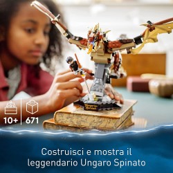 LEGO Harry Potter Ungaro Spinato, Modellino da Costruire, Set da Collezione con Drago Giocattolo, Idea Regalo con Personaggi Hog