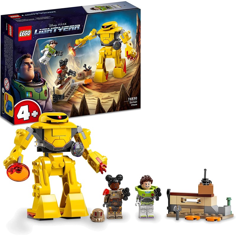 LEGO Lightyear Disney e Pixar L’Inseguimento di Zyclops, Giochi per Bambini dai 4 Anni, con Minifigure di Buzz, Izzy e un Action