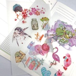 Nice Group - 54 Fogli Scrapbooking Adesivi Autoadesivo Decorativi - NICE90009