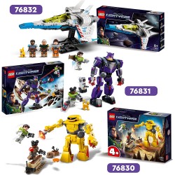 LEGO Lightyear Disney e Pixar L’Inseguimento di Zyclops, Giochi per Bambini dai 4 Anni, con Minifigure di Buzz, Izzy e un Action