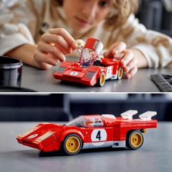 LEGO Speed Champions 1970 Ferrari 512 M, Macchina Giocattolo da Corsa, Supercar, Auto Sportiva Rossa, Modellismo, Collezione 202