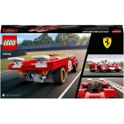 LEGO Speed Champions 1970 Ferrari 512 M, Macchina Giocattolo da Corsa, Supercar, Auto Sportiva Rossa, Modellismo, Collezione 202