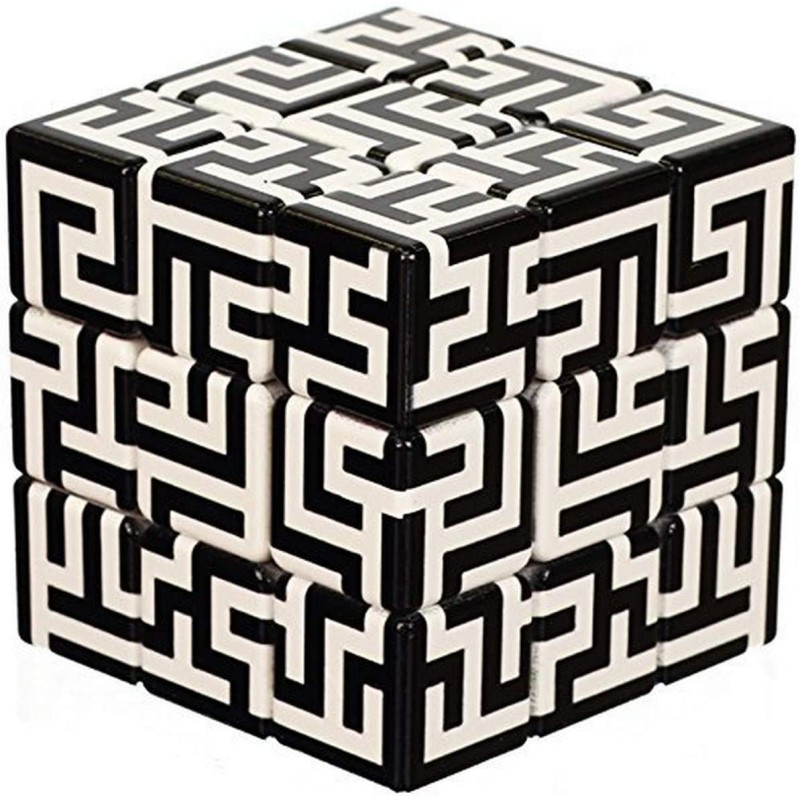 Dal Negro - V-Cube Maze 3x3 piatto - Cubo a 3 labirinti - D095106