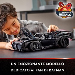 LEGO 42127 - Technic BATMOBILE DI BATMAN, Modellino Auto da Costruire con Mattoncini Luminosi, Set del Film del 2022 - LG42127