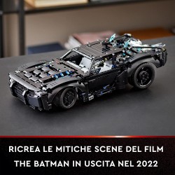 LEGO 42127 - Technic BATMOBILE DI BATMAN, Modellino Auto da Costruire con Mattoncini Luminosi, Set del Film del 2022 - LG42127