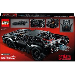 LEGO 42127 - Technic BATMOBILE DI BATMAN, Modellino Auto da Costruire con Mattoncini Luminosi, Set del Film del 2022 - LG42127