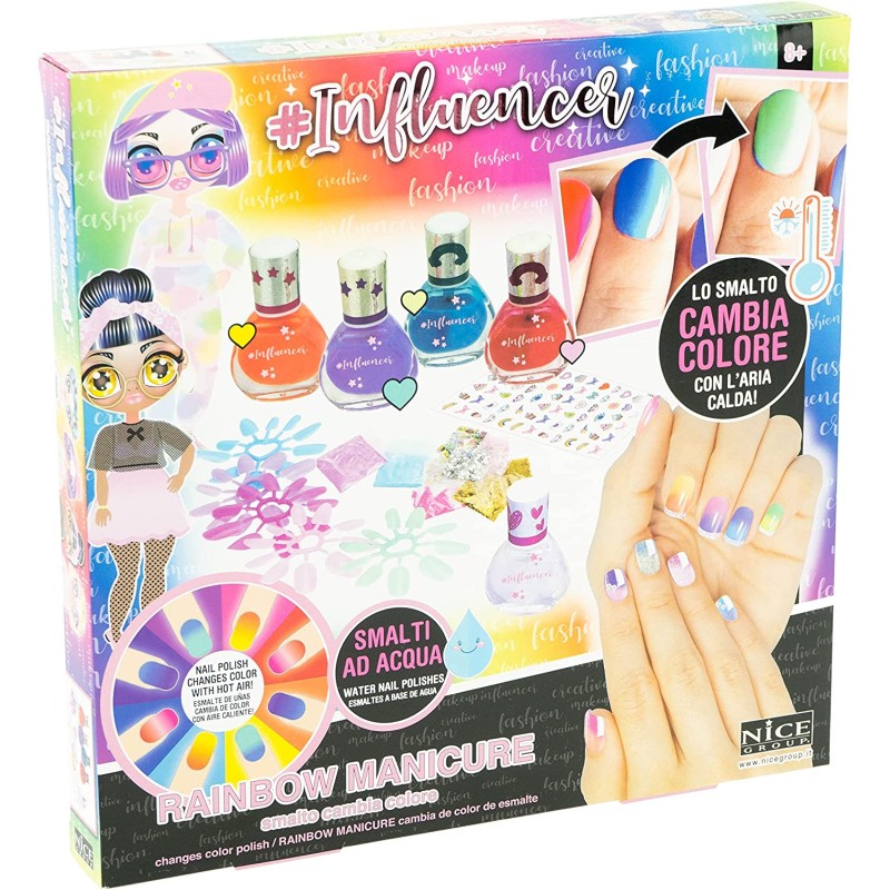 Nice Group - Influencer Rainbow Manicure - Decorazione Unghie - NICE92052