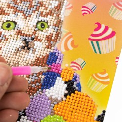 Nice Group - Diamantiny Creative Art, Diamond Painting Kit crea il mosaico, PETS, Meow - NICE96101