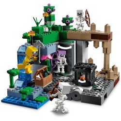 LEGO 21189 - Minecraft Le Segrete dello Scheletro con Mob e Personaggi, Accessori Piccone e Balestra Giocattolo - LG21189